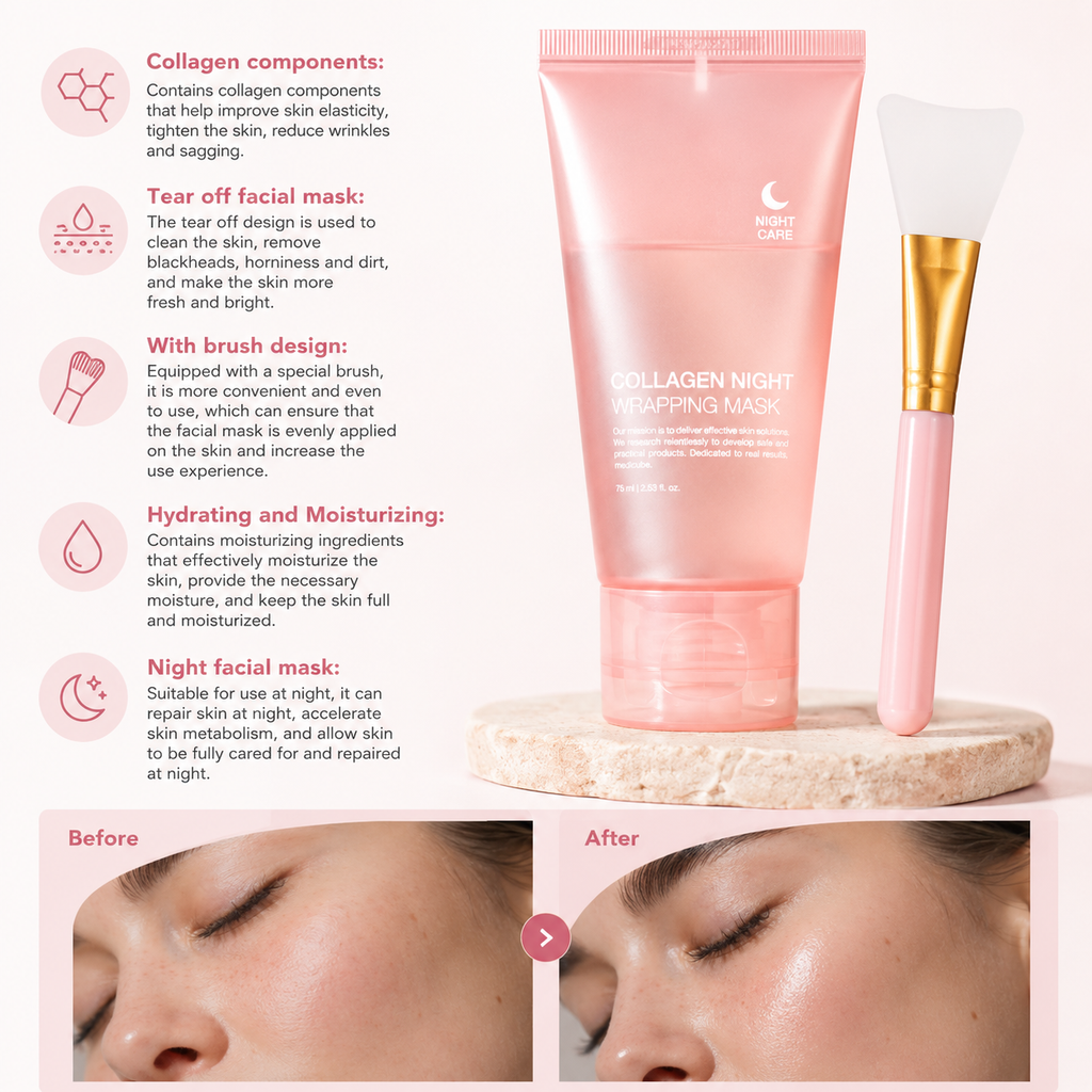 LivaGlow™ Collagen Overnight Wrapping Mask